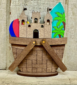 Summer, 4th of July & Cinco De Mayo  TINY Basket Inserts - Unpainted