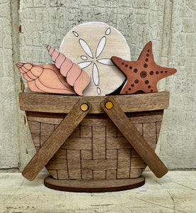 Tiny Basket With Interchangeable Inserts - Unpainted