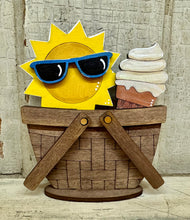Load image into Gallery viewer, Summer, 4th of July &amp; Cinco De Mayo  TINY Basket Inserts - Unpainted