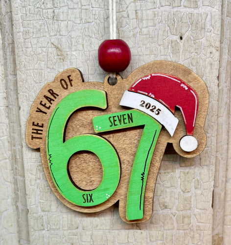 Year of 67 Ornament  - Unpainted & Unassembled