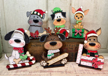 Load image into Gallery viewer, Christmas Dog Sitters  - Unpainted &amp; Unassembled