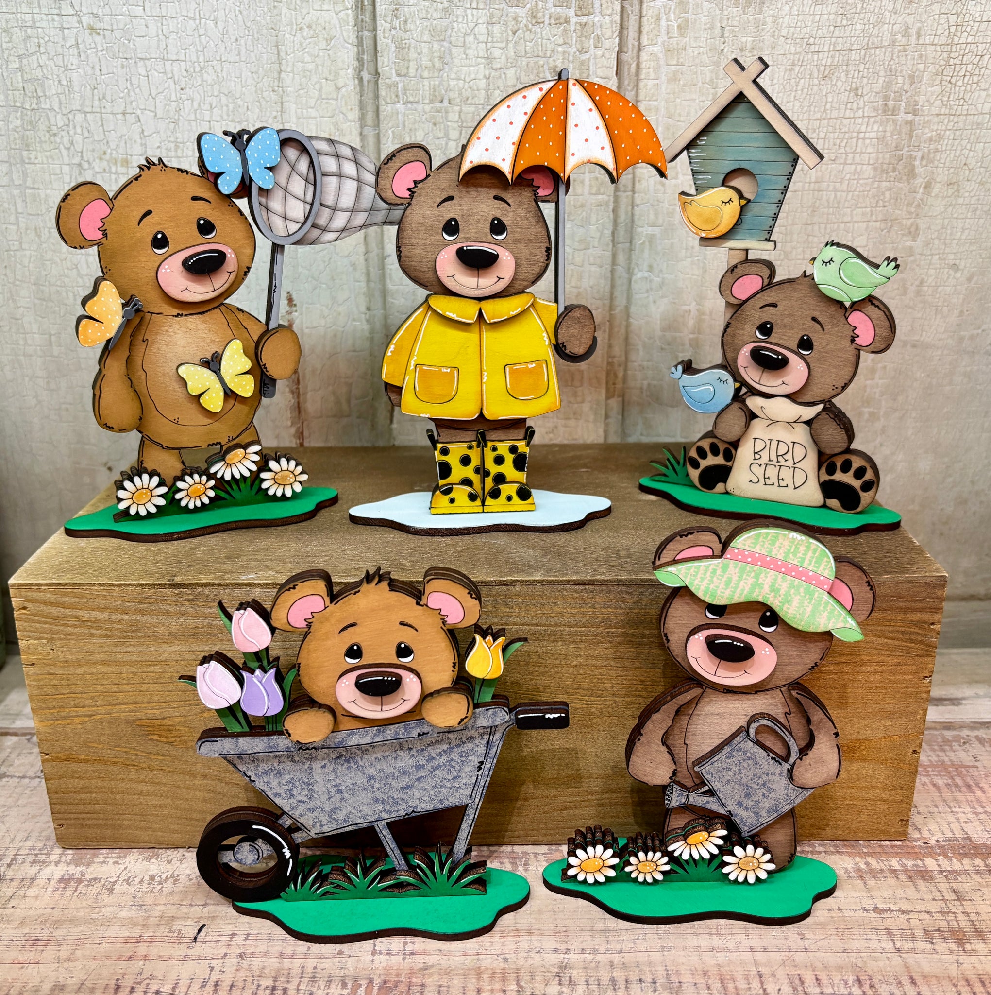 Spring Bears - Unpainted & Unassembled – Elderberry Place