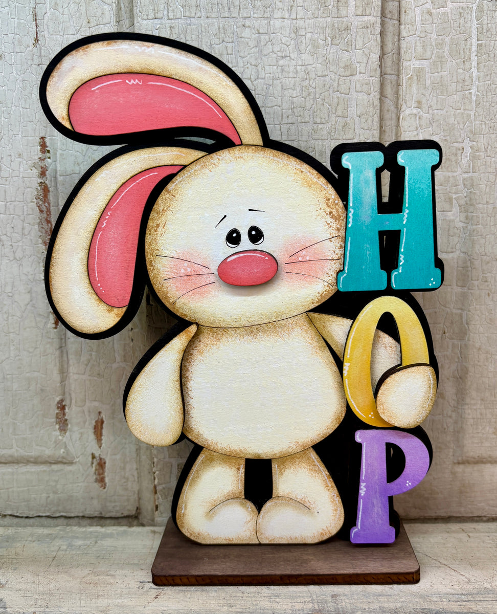 Floppy Ear Bunny with HOP - Unpainted & Unassembled – Elderberry Place