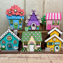 Load image into Gallery viewer, Flower Houses  - Unpainted &amp; Unassembled