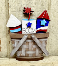 Load image into Gallery viewer, Summer, 4th of July &amp; Cinco De Mayo  TINY Basket Inserts - Unpainted