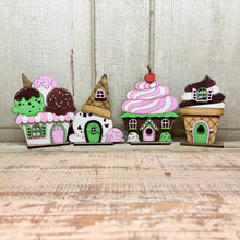 Load image into Gallery viewer, Ice Cream Houses  - Unpainted &amp; Unassembled