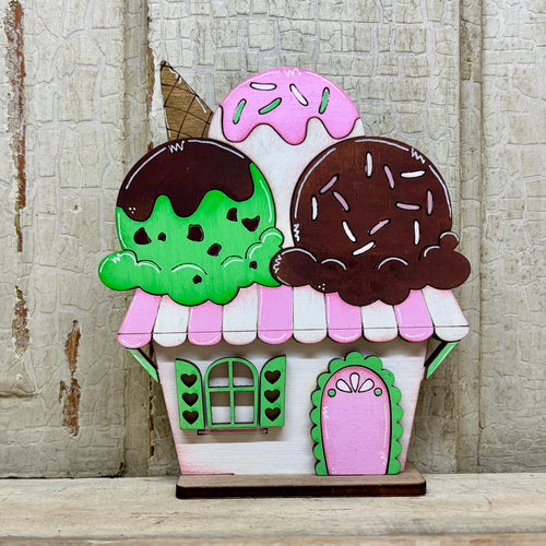 Ice Cream Houses - Unpainted & Unassembled