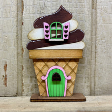 Load image into Gallery viewer, Ice Cream Houses  - Unpainted &amp; Unassembled