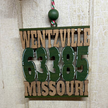 Load image into Gallery viewer, City/State Zip Code Ornament - Unpainted &amp; Unassembled