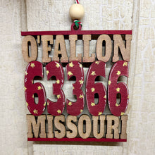 Load image into Gallery viewer, City/State Zip Code Ornament - Unpainted &amp; Unassembled