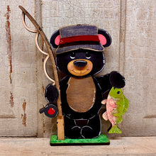 Load image into Gallery viewer, Camping &amp; Fishing Bears  - Unpainted &amp; Unassembled