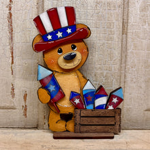 Load image into Gallery viewer, 4th of July Patriotic Bears  - Unpainted &amp; Unassembled
