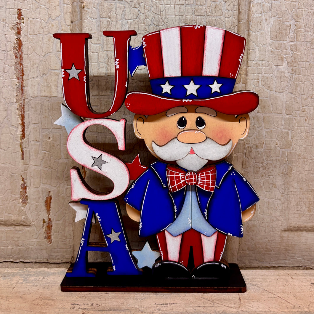 Uncle Sam USA Shelf Sitter - Unpainted & Unassembled