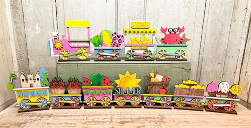 Cheery Summer Train - Unpainted - Buy a Piece (11 pieces) or Entire Set