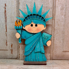 Load image into Gallery viewer, 4th of July Patriotic Statue of Liberty - 2 Designs - Unpainted &amp; Unassembled