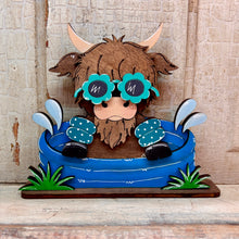 Load image into Gallery viewer, Summer Highland Cows  - Unpainted &amp; Unassembled