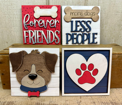 Interchangeable Dog Inserts for Ladder or Frames - Unpainted