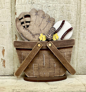 Tiny Basket With Interchangeable Inserts - Unpainted