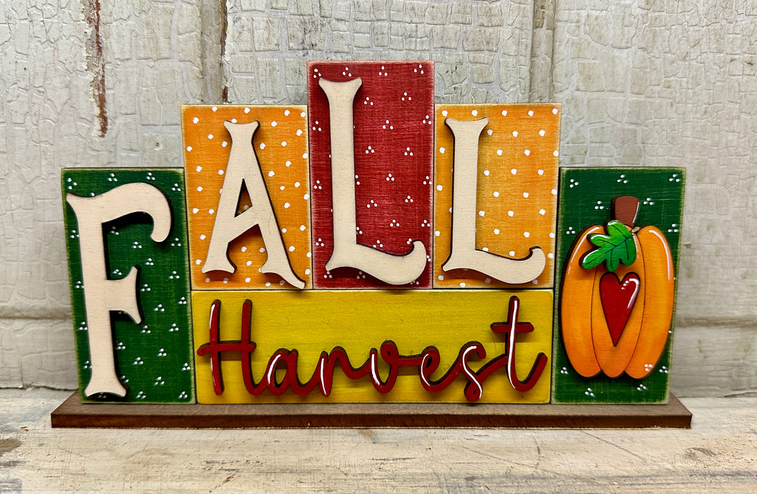 Fall Harvest Shelf Sitter - Unpainted