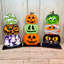 Load image into Gallery viewer, Halloween Stacked Pumpkin Shelf Sitters - Unpainted &amp; Unassembled