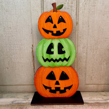 Load image into Gallery viewer, Halloween Stacked Pumpkin Shelf Sitters - Unpainted &amp; Unassembled