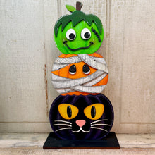 Load image into Gallery viewer, Halloween Stacked Pumpkin Shelf Sitters - Unpainted &amp; Unassembled