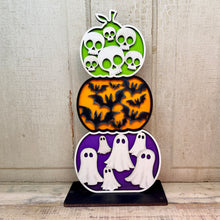Load image into Gallery viewer, Halloween Stacked Pumpkin Shelf Sitters - Unpainted &amp; Unassembled