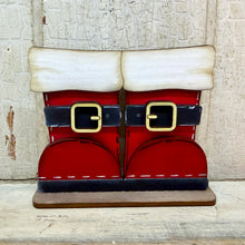 Load image into Gallery viewer, Tiny Santa Boots for the Tiny Basket Inserts  - Unpainted &amp; Unassembled