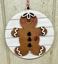 Load image into Gallery viewer, Gingerbread Man Ornaments - DIY - 3 Designs