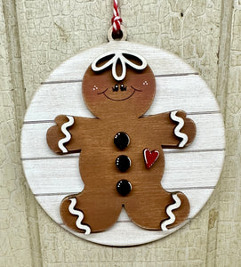 Gingerbread Man Ornaments - DIY - 3 Designs