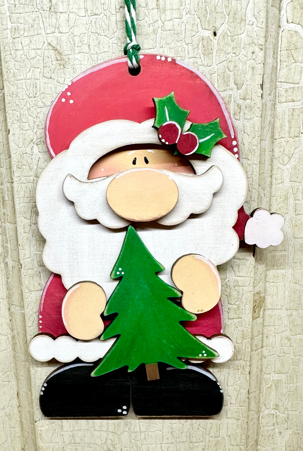 Santa with Tree Ornament - DIY