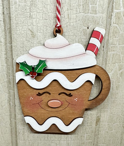 Holiday Cocoa Cup Ornament - DIY - 3 Designs