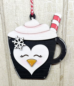 Holiday Cocoa Cup Ornament - DIY - 3 Designs