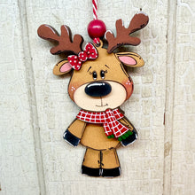 Load image into Gallery viewer, Reindeer Ornaments - Unpainted &amp; Unassembled