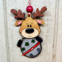 Load image into Gallery viewer, Reindeer Ornaments - Unpainted &amp; Unassembled