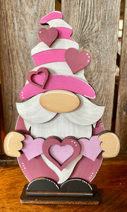 Valentine Gnome Shelf Sitter - Unpainted