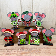 Load image into Gallery viewer, Christmas Mice - Unpainted &amp; Unassembled