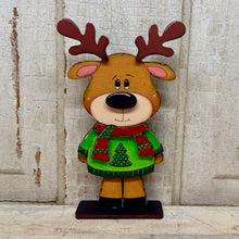 Load image into Gallery viewer, Christmas Reindeer - Unpainted &amp; Unassembled