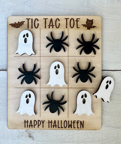 Halloween Tic Tac Toe -  Unpainted