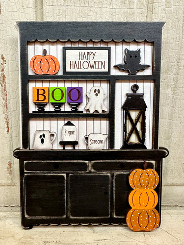 Halloween Hutch Shelf Sitter  - Unpainted