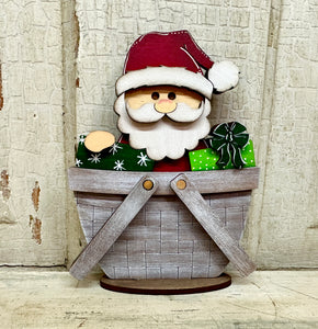 Christmas, Winter & New Year TINY Basket Inserts - Unpainted