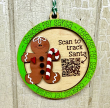 Load image into Gallery viewer, Christmas Tracker Ornaments - Unpainted - Scan to Track Santa on NORAD