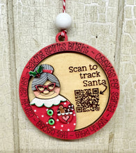 Load image into Gallery viewer, Christmas Tracker Ornaments - Unpainted - Scan to Track Santa on NORAD