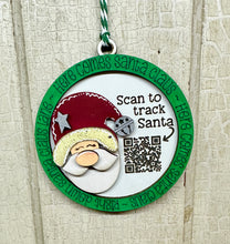 Load image into Gallery viewer, Christmas Tracker Ornaments - Unpainted - Scan to Track Santa on NORAD