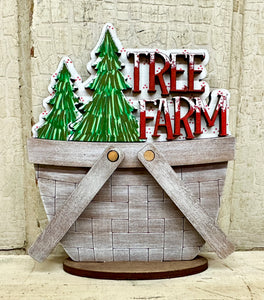 Christmas, Winter & New Year TINY Basket Inserts - Unpainted