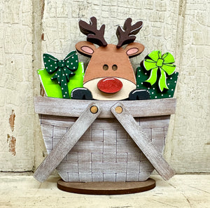 Christmas, Winter & New Year TINY Basket Inserts - Unpainted