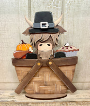 Load image into Gallery viewer, Fall, Halloween &amp; Thanksgiving TINY Basket Inserts - Unpainted
