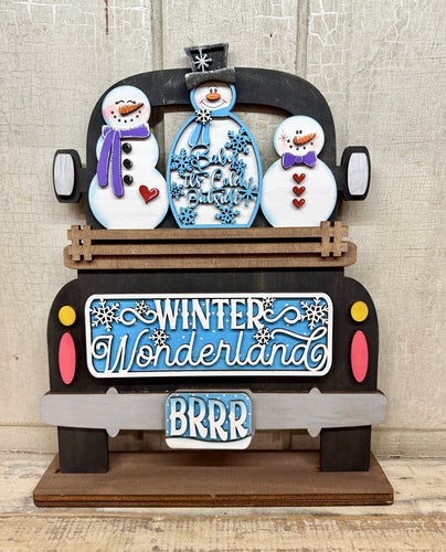 Winter Wonderland - Unpainted -  for Truck or Bread Board (Truck, Bread Board or Door Hanger - NOT included, sold separately)