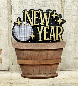 Christmas, Winter & New Year TINY Basket Inserts - Unpainted
