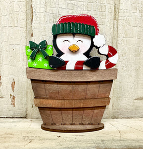 Christmas, Winter & New Year TINY Basket Inserts - Unpainted